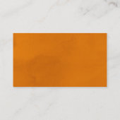 オレンジ色の小さなかわいこちゃんのスクリプトブックベビー エンクロージャーカード (裏面)