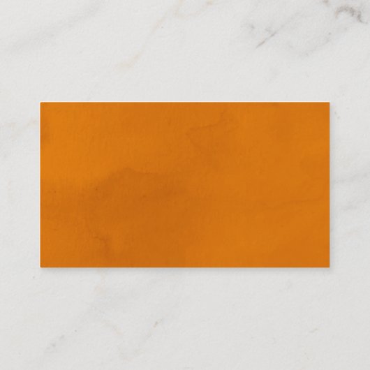 オレンジ色の小さなかわいこちゃんのスクリプトブックベビー エンクロージャーカード (裏面)