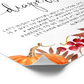 オレンジ色の小さなカボチャ夜遅くのおむつゲーム ポスター (角)