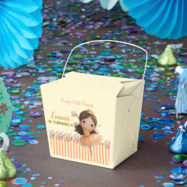 オレンジ色の小さなプリンセスのギフトボックス フェイバーボックス