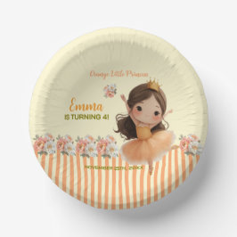 オレンジ色の小さなプリンセスのボール紙のボウル ペーパーボウル