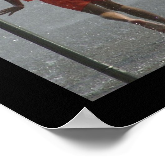 オレンジ色の少女 ポスター (角)