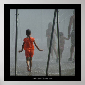 オレンジ色の少女 ポスター