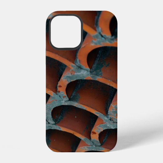 オレンジ色の屋根 iPhoneケース (裏面)