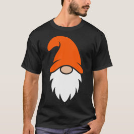 オレンジ色の帽子をかぶったクリスマス・グノーム Tシャツ