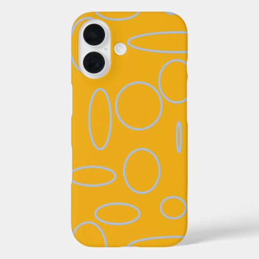 オレンジ色の幾何学的なiPhone/iPadケースのループ Case-Mate iPhoneケース (裏面)