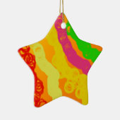 オレンジ色の強い セラミックオーナメント (右)