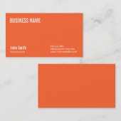 オレンジ色の心理学者の名刺 名刺 (正面/裏面)