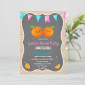 オレンジ色の性別による招待の表示 招待状 (スタンド正面)