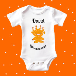 オレンジ色の怪物 ベビーボディスーツ