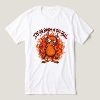 オレンジ色の悪魔 面白い悪魔 トライブレンドTシャツ