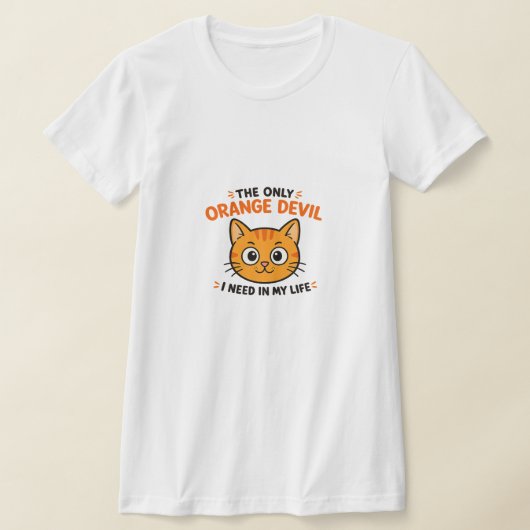 オレンジ色の悪魔 Tシャツ (レイダウン)