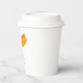 オレンジ色の情熱 紙コップ (左)