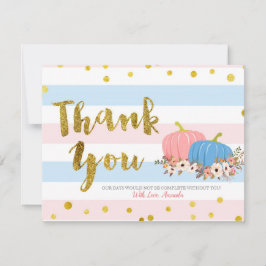 オレンジ色の感謝カード サンキューカード