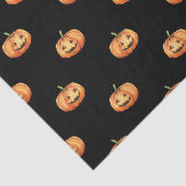 オレンジ色の感謝的なカボチャの黒 薄葉紙 (詳細)