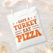オレンジ色の感謝的な救ターキーピザ フェイバーバッグ (クリップ留めされた状態)