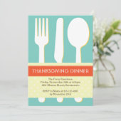 オレンジ色の感謝祭を設定する器具の場所 招待状 (スタンド正面)