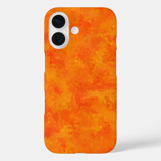 オレンジ色の抽象的パターン Case-Mate iPhoneケース (裏面)