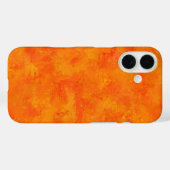 オレンジ色の抽象的パターン Case-Mate iPhoneケース (裏面 (横))