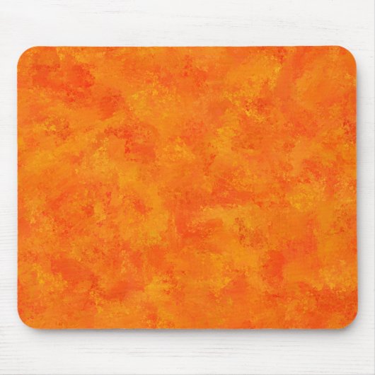 オレンジ色の抽象芸術パターン マウスパッド (正面)