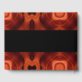 オレンジ色の抽象芸術パタ結婚ーン ゲストブック (裏面)