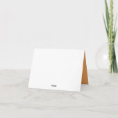 オレンジ色の抽象芸術ミニマルランドスケープ感謝するv2.1 シーズンカード (裏面)