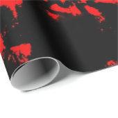 オレンジ色の抽象芸術ラッピング紙、明るさの喜び ラッピングペーパー (ロールコーナー)