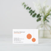 オレンジ色の提灯 名刺 (スタンド正面)