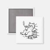 オレンジ色の数学ジョーク 数学の先生 サイン マグネット (正面/裏面)