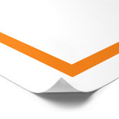 オレンジ色の文字Yポスター ポスター (角)