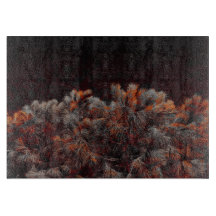 オレンジ色の斑点のある松のデジタルアート