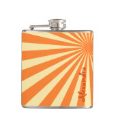 オレンジ色の日が差すこと「名前を追加」 フラスク (正面)