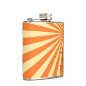 オレンジ色の日が差すこと「名前を追加」 フラスク (右)