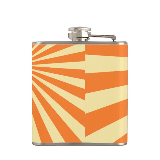 オレンジ色の日が差すこと「名前を追加」 フラスク (裏面)