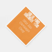 オレンジ色の日のために スタンダードランチョンナプキン (角)