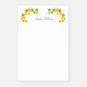 オレンジ色の日本製の花 白 ポストイット (正面)