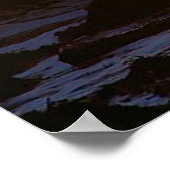 オレンジ色の日没のポスターの上の火と氷ビーチ ポスター (角)