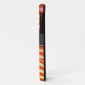 オレンジ色の明るいゼブラカスタムストライプiphone 5ケース Case-Mate iPhoneケース (裏面/左)