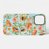 オレンジ色の春の花 iPhoneケース (裏面横)