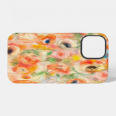 オレンジ色の春の花 iPhoneケース (裏面横)