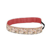 オレンジ色の春アゼアの花を持つ枝 アスレチックヘッドバンド (右)