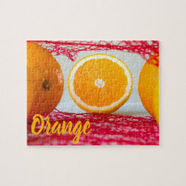 オレンジ色の果実でビーガンとベゲアトリア ジグソーパズル