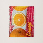 オレンジ色の果実でビーガンとベゲアトリア ジグソーパズル (縦)