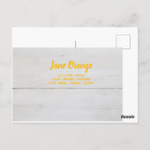 オレンジ色の果実でビーガンとベゲアトリア ポストカード (裏面)