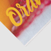 オレンジ色の果実でビーガンとベゲアトリア 薄葉紙 (詳細)