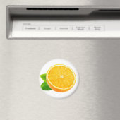 オレンジ色の果実の半分 マグネット (インサイチュ (食洗機))