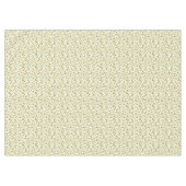 オレンジ色の果実葉とクリームのパターン。 テーブルクロス (正面(横))