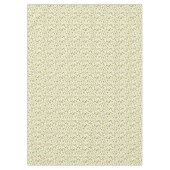 オレンジ色の果実葉とクリームのパターン。 テーブルクロス (正面)