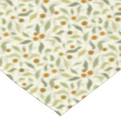オレンジ色の果実葉とクリームのパターン。 テーブルクロス (アングル)