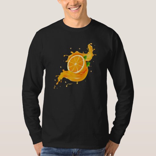 オレンジ色の果実1 Tシャツ (正面)
